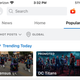 The orange icon next to the search bar takes users to a short-form video player where you can scroll endlessly..